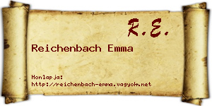 Reichenbach Emma névjegykártya
